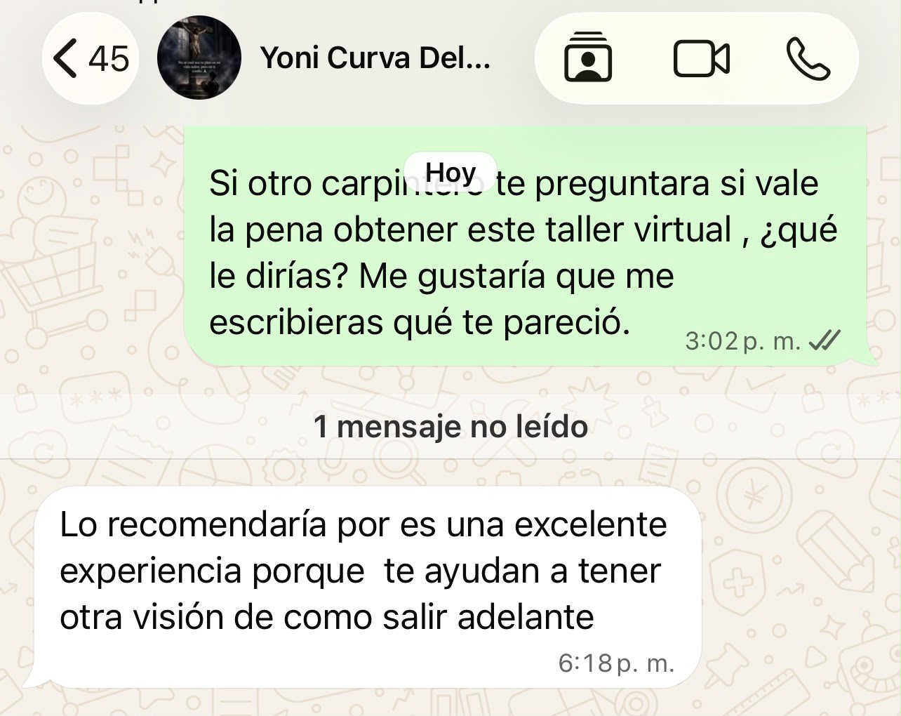 Caso de éxito y testimonio 4 de carpintero